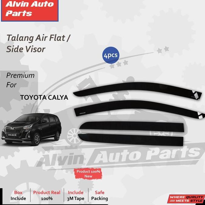 Talang Air Calya/ Side Visor Calya Flat / Accessories Toyota Calya Hemat