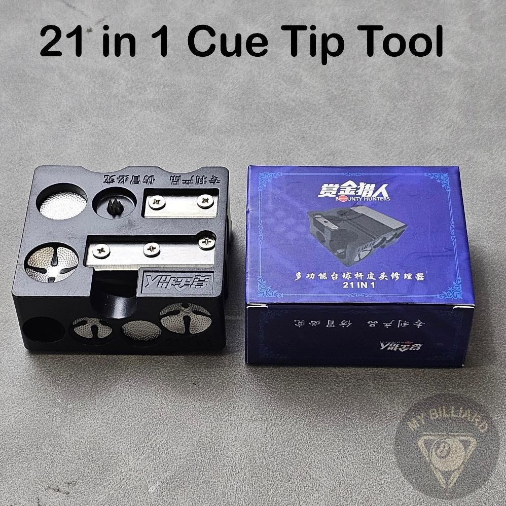 21 in 1Cue Tip Repair 21IN1 Multifungsi Perawatan Stik Billiard  Cue Tip Repair Tool Multifungsi Ala