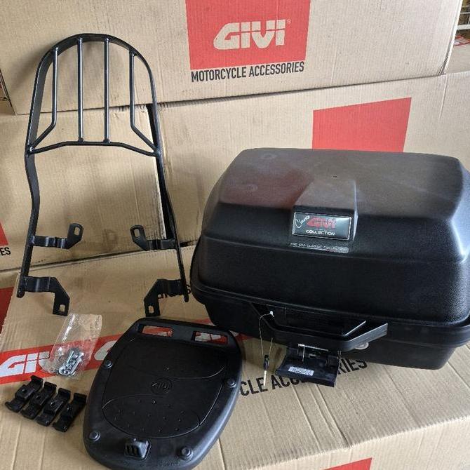 Sepaket box givi e20 dan breket vixion - byson - cb150 - nmax - pcx - adv - beat - vario 110 125 150