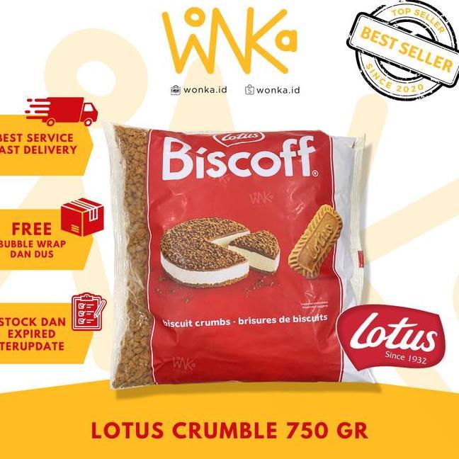 Lotus Bisoff Cookie Crumble Dessert Topping Cheese Cake Biscuit