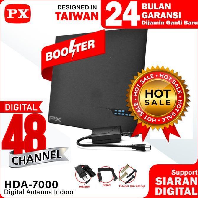 Antena TV Smart Digital Analog PX HDA-7000 Booster Indoor LED Bar