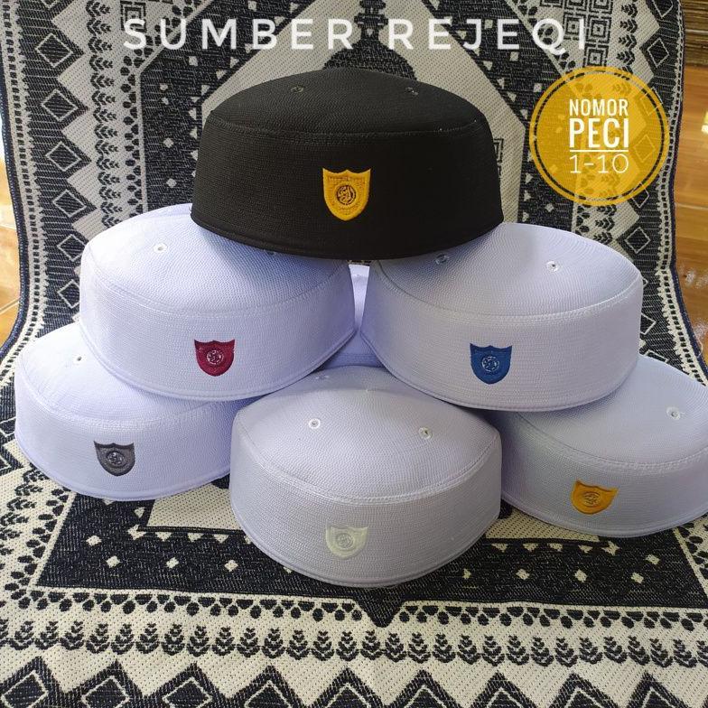ORIGINAL PECI MALAYSIA TINGGI 7 CM SONGKOK PUTIH ABDUL KAREEM PUTIH KWALITAS PREMIUM NO1-10 SONGKOK 