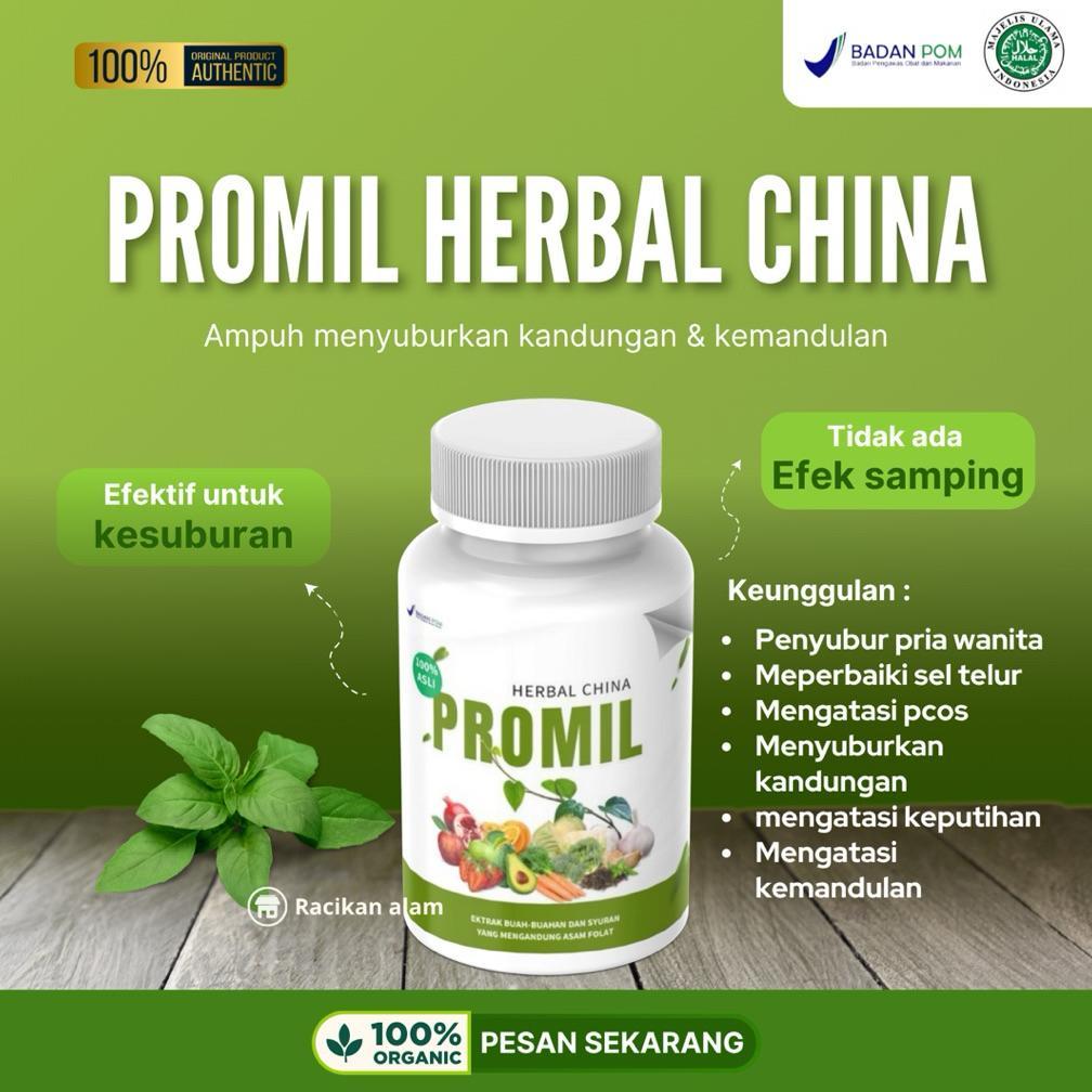 (Terbaru) PROMIL HERBAL CHINA obat kesuburan pria wanita atasi haid tidak lancar sperma encer memper