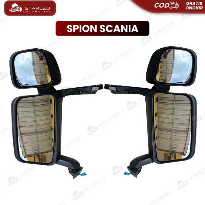 Sepasang Spion Truk Scania P410 2015-2020 Untuk Truk Hino 500 300 Dutro Lohan Canter Fuso Nissan Isu