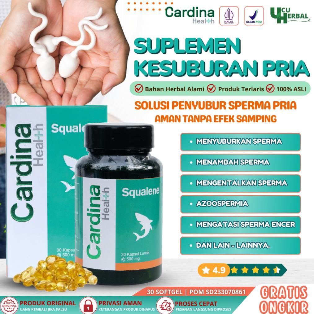 (Terbaru) Suplemen Kesuburan Pria, Penyubur Sperma, Sperma Encer | Cardina Health Squalene -  BPOM &