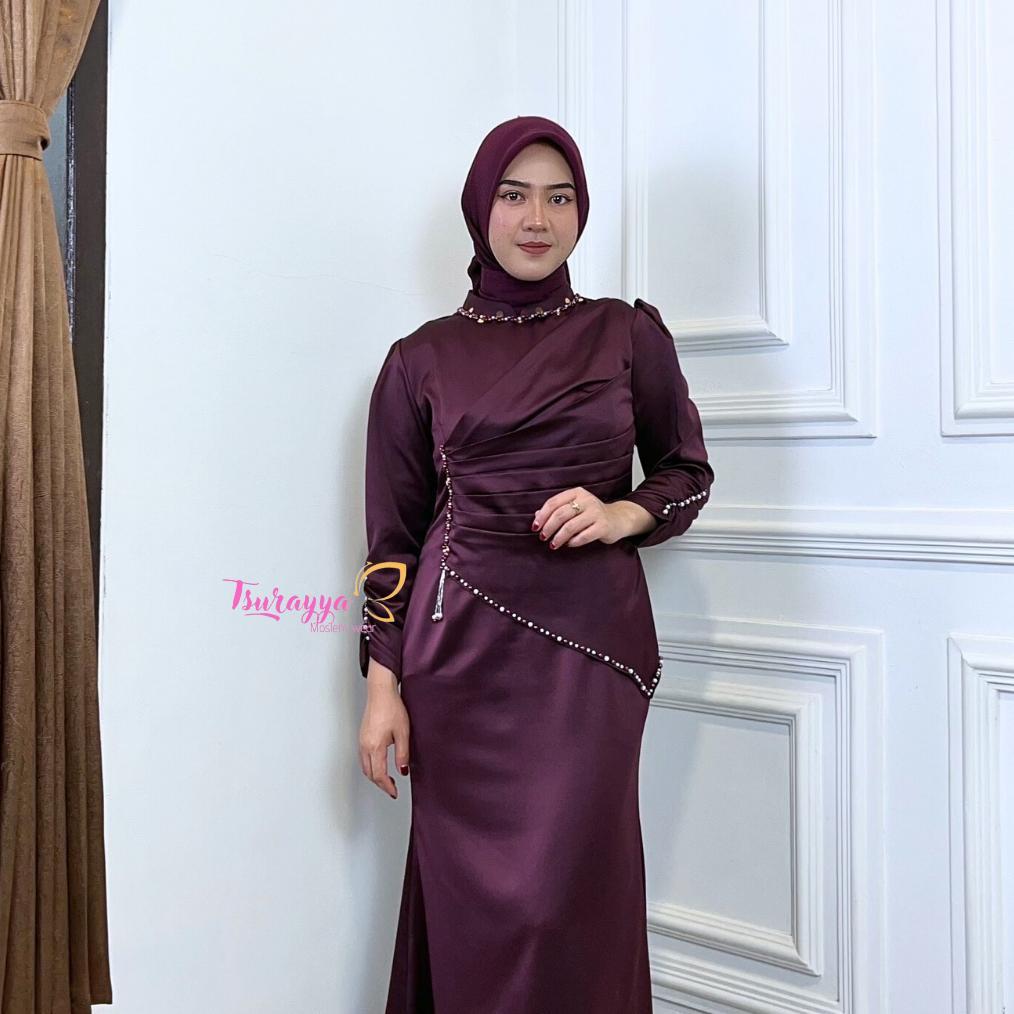 ORIGINAL YUMNA REBORN - DRESS KONDANGAN- DRESS MERMAID TERBARU -DRESS WISUDA ROK DUYUNG