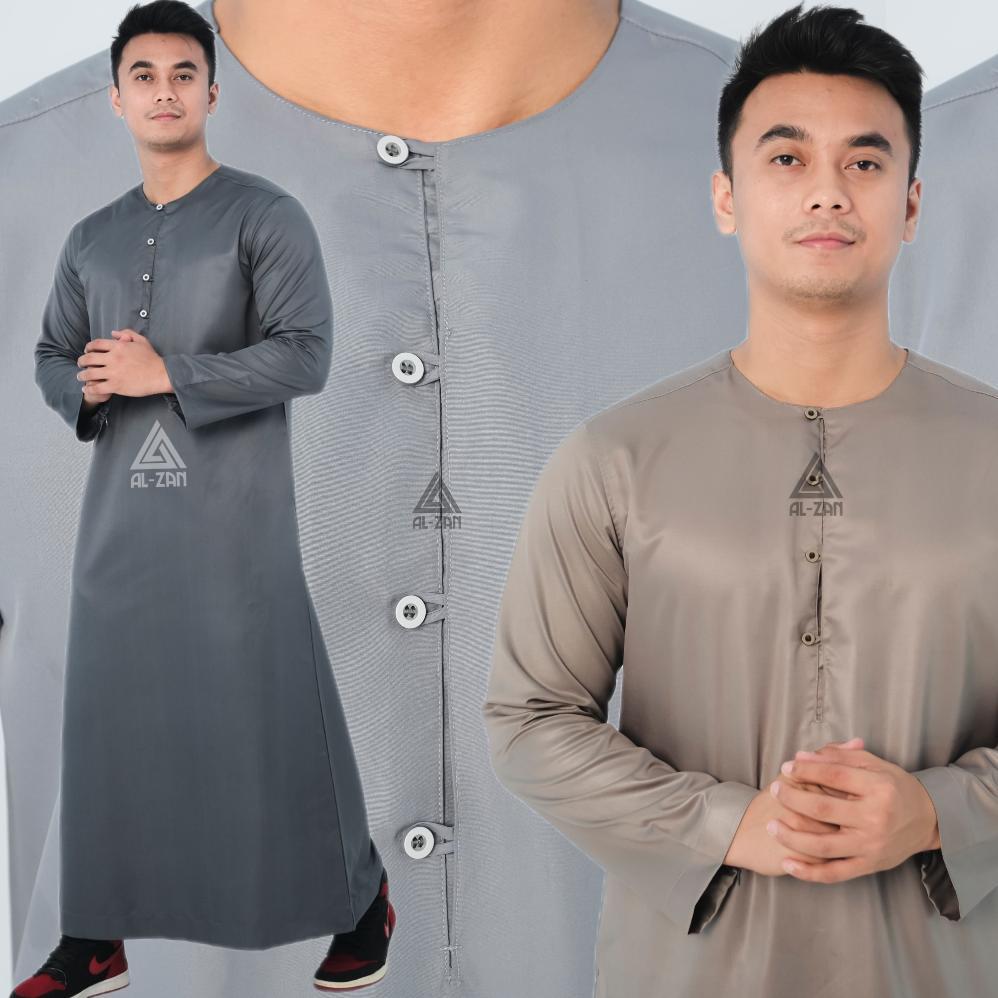 ORIGINAL GAMIS PRIA SLIMFIT JUBAH PRIA JUBBAH POLOS KANCING KOTAK JUBAH GAMIS MUSLIM PRIA MODEL TERB