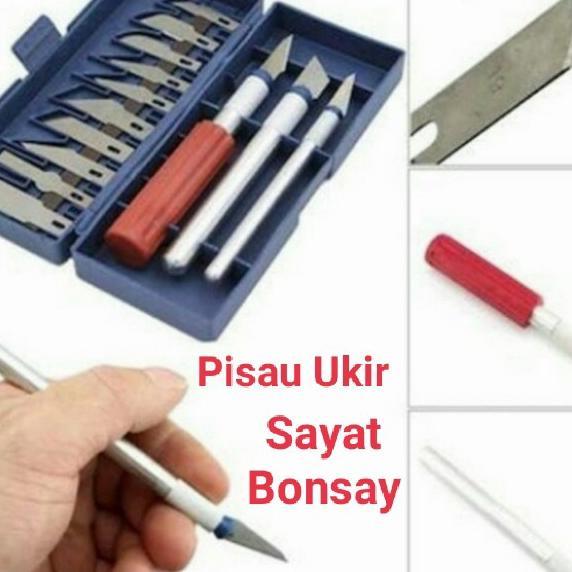 Pisau Sayat Bonsai Kelapa Pisau Ukir Kayu Pisau Sayat Okulasi Bonsai Kelapa Set Pisau Ukir Seni  Cra