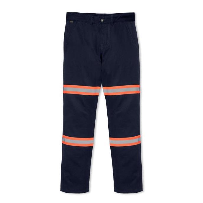 jozzymary - haslet orange navy - celana chino reflektor/safety workpant by engineer