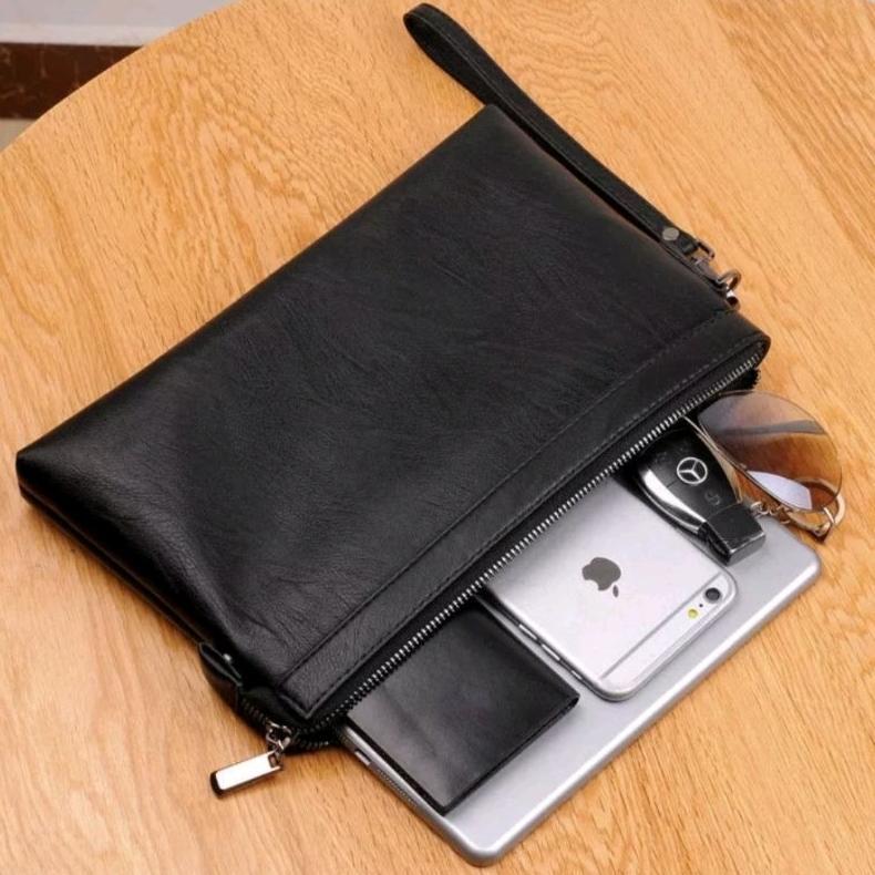 DISKON Business Tas Clutch Dompet Tas genggam pria wanita Clutch roxy