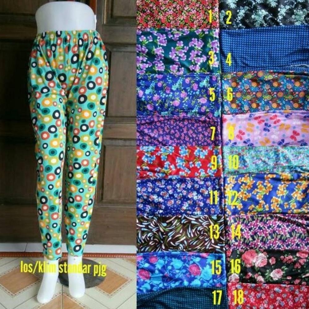 ORIGINAL MURAH LEGGING HYGET MOTIF DEWASA WANITA / CELANA DALAMAN GAMIS INNER PANTS BUNGA LOS