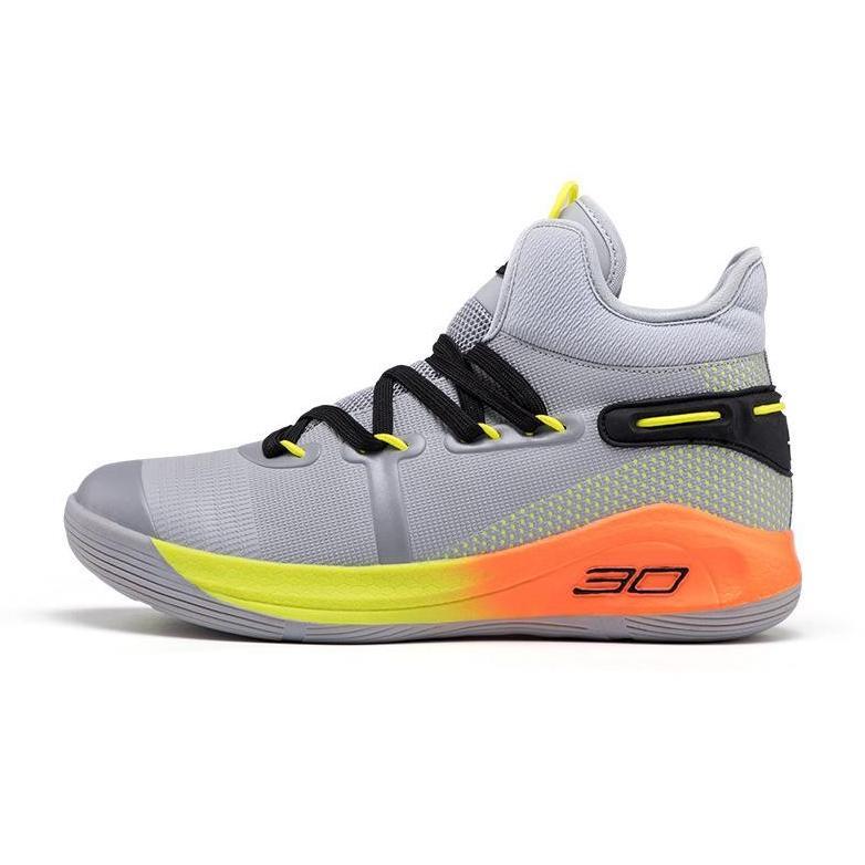 HOT SALE Sepatu Basket Sol Karet Berdecit Dan Anti Licin Sepatu High-Top Sepatu Basket Curry 30 unis