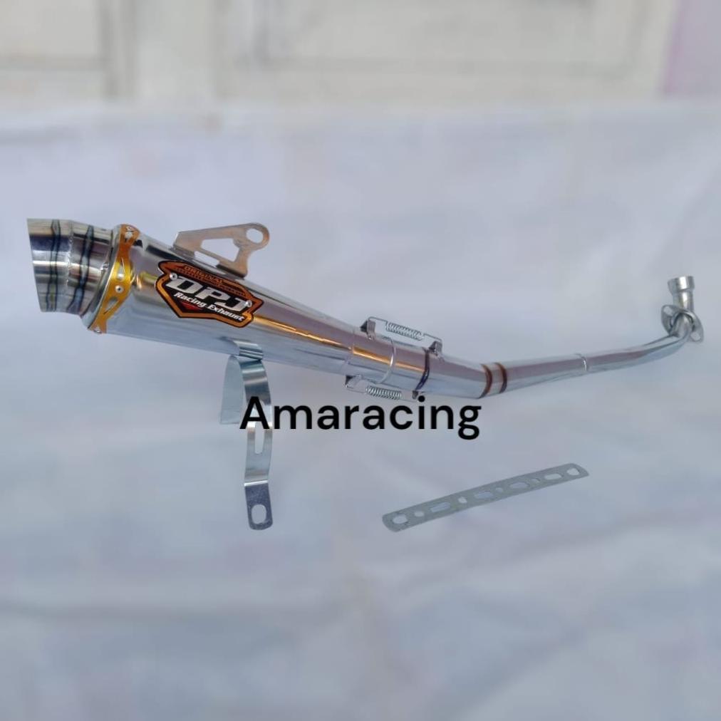 NAYORASHOP KNALPOT RACING DPJ SUPRA125X SUPRA KARISMA JUPITER VEGA LEGENDA PRIMA SHOGUN SMASH REVO H
