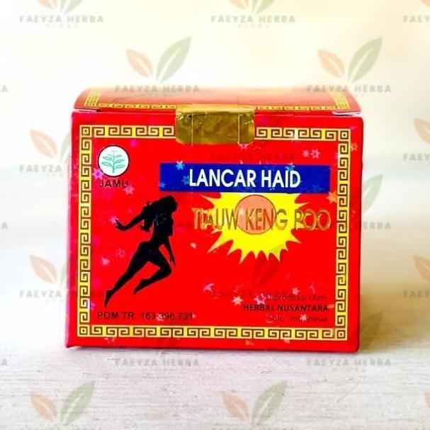 (Terbaru) Kapsul Terlambat Bulan - Lancar Haid isi 10 Sachet / Tiauw Keng Poo | Jamu kingpo (Terlari