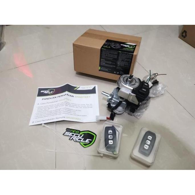 Luximos Smartkey Smart Keyless Kunci Remote Securicle Alarm Motor Yamaha Aerox 155 Pnp - Nine