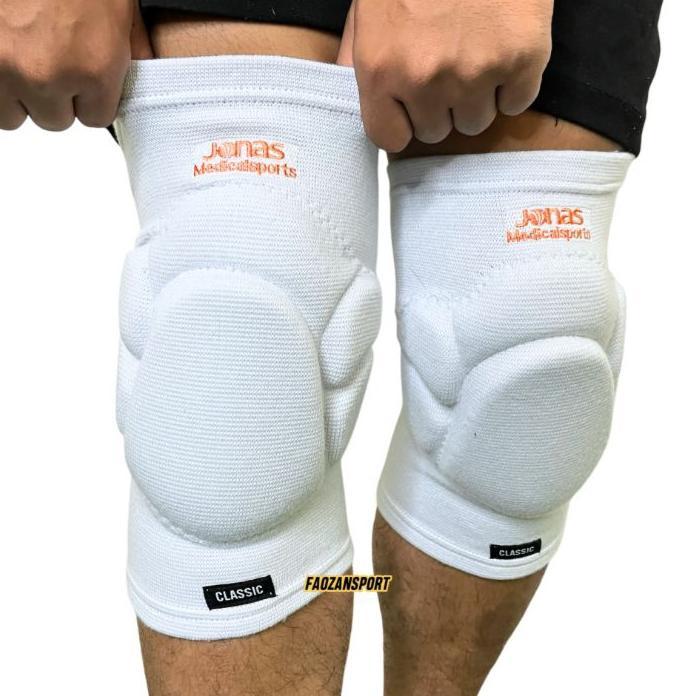 Kneepad Jonas V2 Knee Pad Futsal Original Pelindung Deker Lutut Kiper Warna Hitam Putih