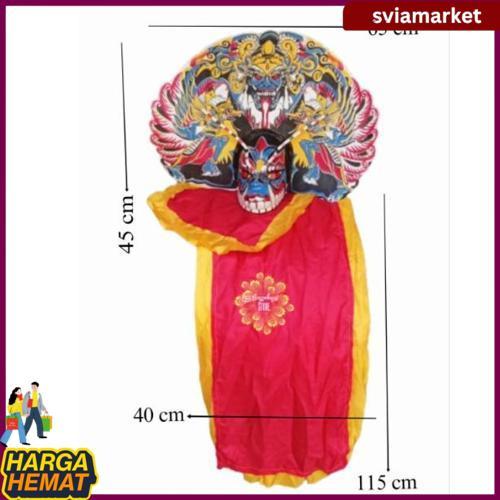 Real Pict Barongan Anak/Barongan Mainan/Barongan Devil Naga Anak Spon/ Barongan Spon Murah Murah Mer