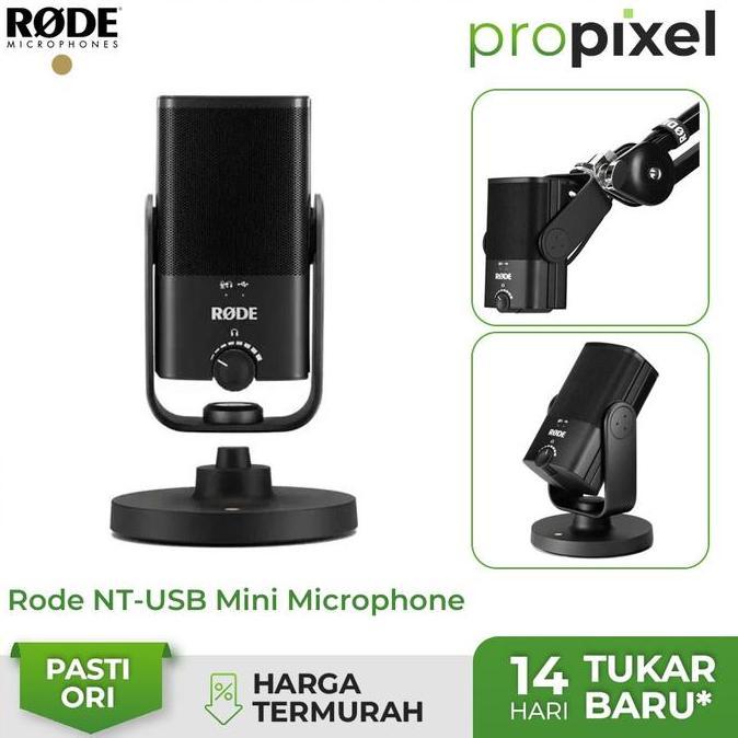 TERLARIS RODE NT-USB MINI MICROPHONE MIC RODE NT USB MINI NTUSB MINI RESMI
