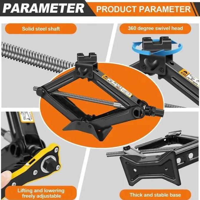 Murah [ Bisa Cod ] Dongkrak Mobil Jembatan 3Ton Model Ulir Gunting Manual Car Scissors Jack Tire Don