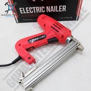 ORIZA (BULL E-1022J LISTRIK) Mesin Staples Paku Tembak LISTRIK BULL 1022J / ELEKTRIC Nailer Gun BULL