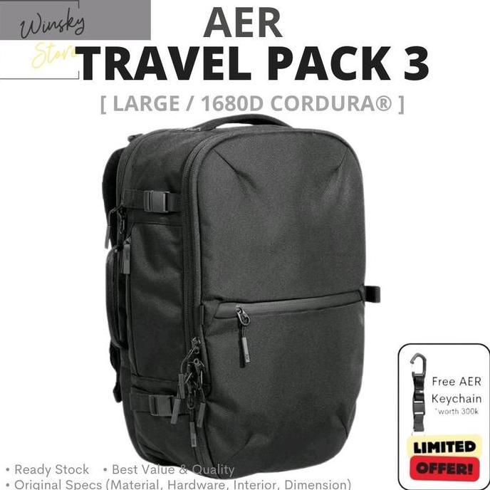 Sale Aer Travel Pack 3 Cordura 1680D Large - Backpack Bag/Tas Edc