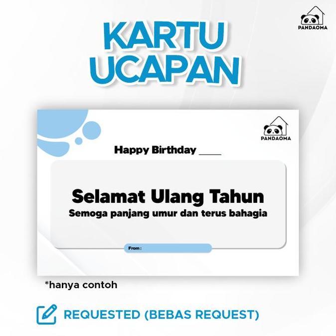 Pandaoma Greeting Card Kartu Ucapan Requested
