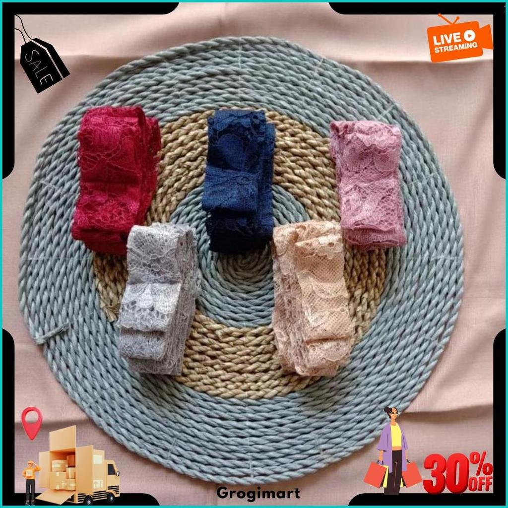 Ikat Pinggang Wanita Obi Kebaya Pita Brukat/Sabuk Brukat Langsung Kirim