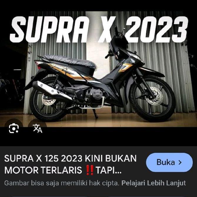 cover body bodi belakang plus sambungan supra x 125 fi 2023 hitam dop lis coklat gold