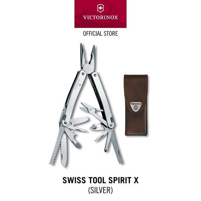 Victorinox Swiss Tool Spirit X, Silver [Pisau Multifungsi] Swiss Army Knife