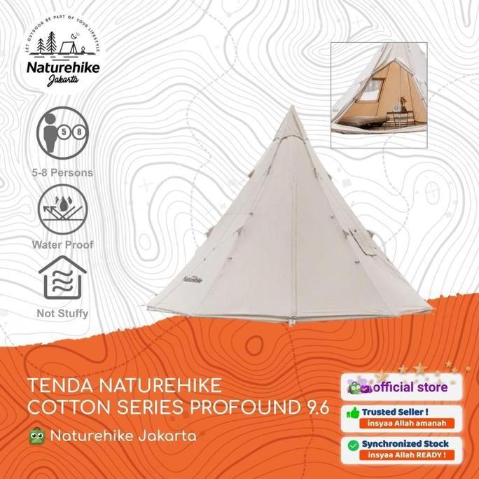TENDA COTTON SERIES NATUREHIKE NH20ZP002 GLAMPING CAMPING SAFARI