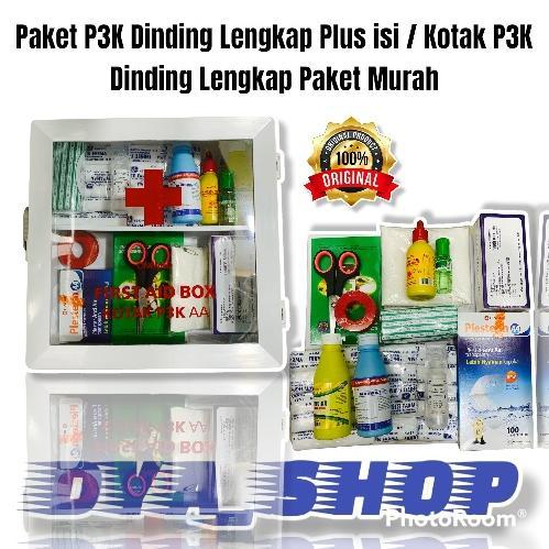 Paket P3K Dinding Lengkap Plus isi / Kotak P3K Dinding Lengkap Paket Murah Termurah