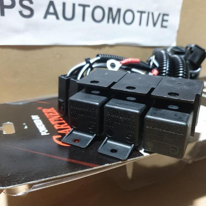 Oto Kabel Relay Lampu 3 Relay 2 Lampu Gartner
