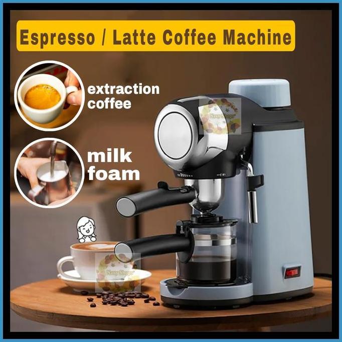 TERLARIS NA - MESIN KOPI BEAR COFFEE MACHINE WITH FOAM MAKER ALAT PEMBUAT KOPI