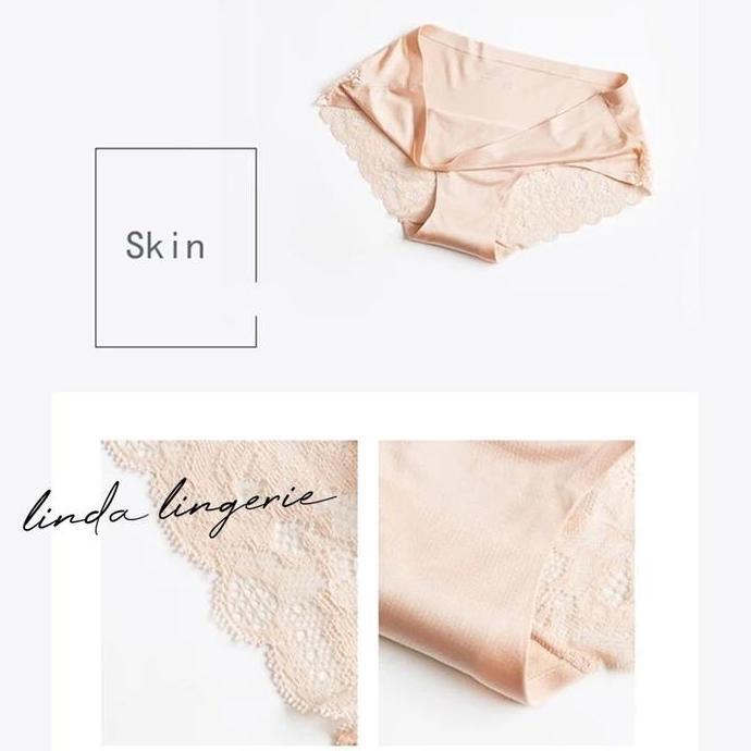 Lindagalz Sexy 6 Pc Lingerie Big Size Jumbo Baju Tidur Sexy Seamless Panties Underwear Lingering Wan