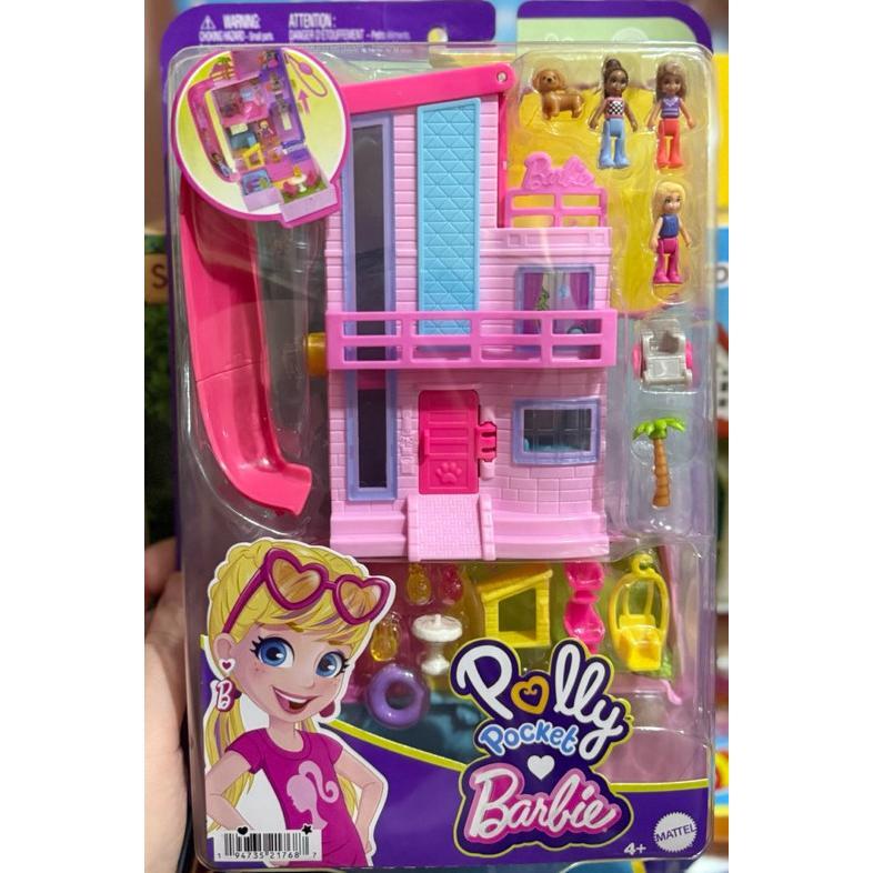 Discount Set Mainan Polly Pocket Barbie Dream House