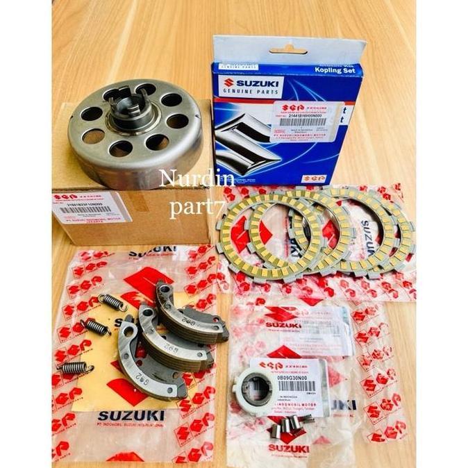 Paket Mangkok Ganda + Ganda + Cage + Plat Kopling Racing Suzuki Smash 110 Lama Smash New Smash Titan