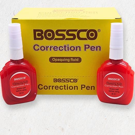 12 PCS Tipeks Correction Pen Merk Bossco