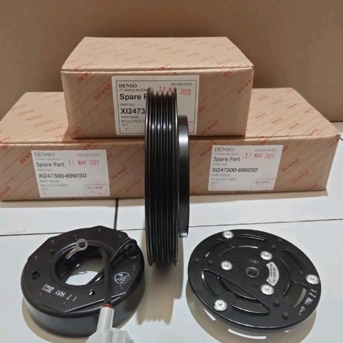 Magnet Clutch Yaris Lama Bakpao Puli Pulley Kompresor Ac Yaris Lama Bakpao