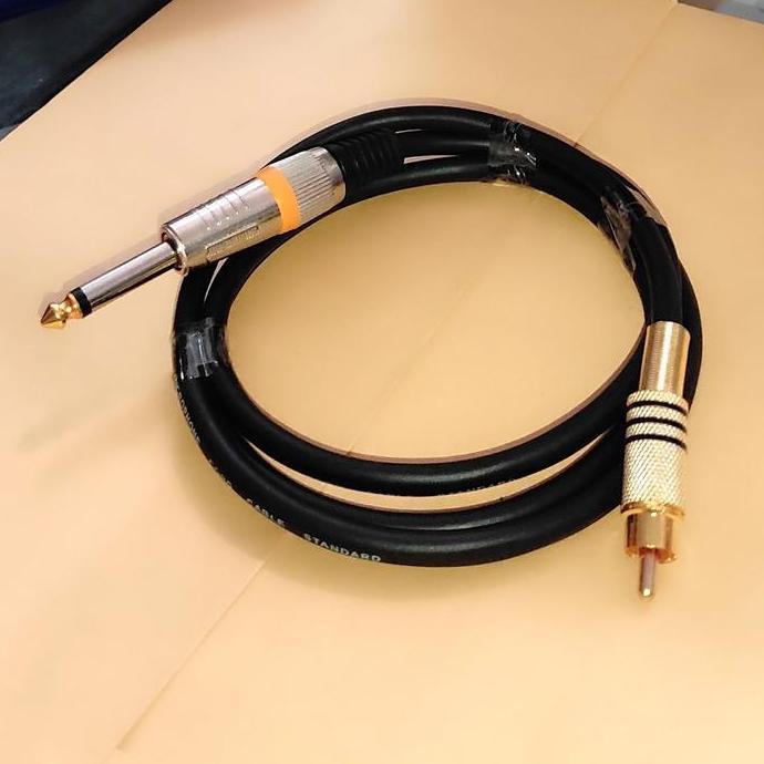 Kabel Jack Akai Mono 6.5mm to RCA Male / Kabel RCA to Akai
