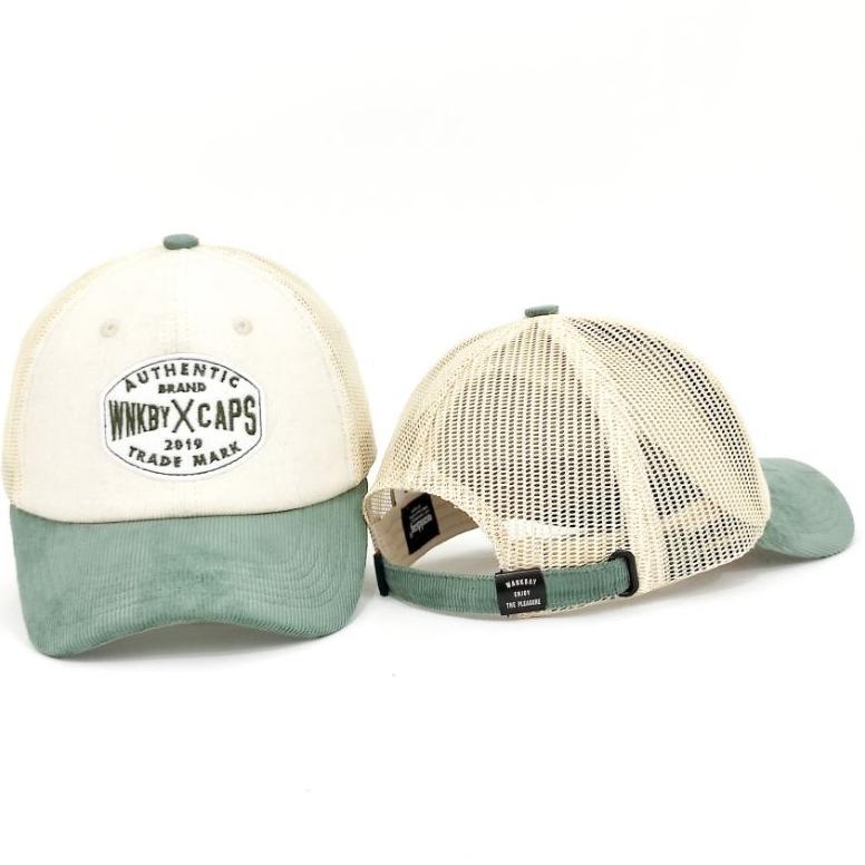 TERMURAH Wankbay Topi Trucker Corduroy Dessert sage