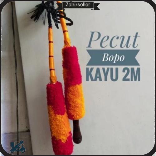 4.4 Pecut Bopo 2 Meter Jumbo / Mainan Anak Pentas Jaranan Jaran Kepang Kuda Lumping / Cambuk Baronga