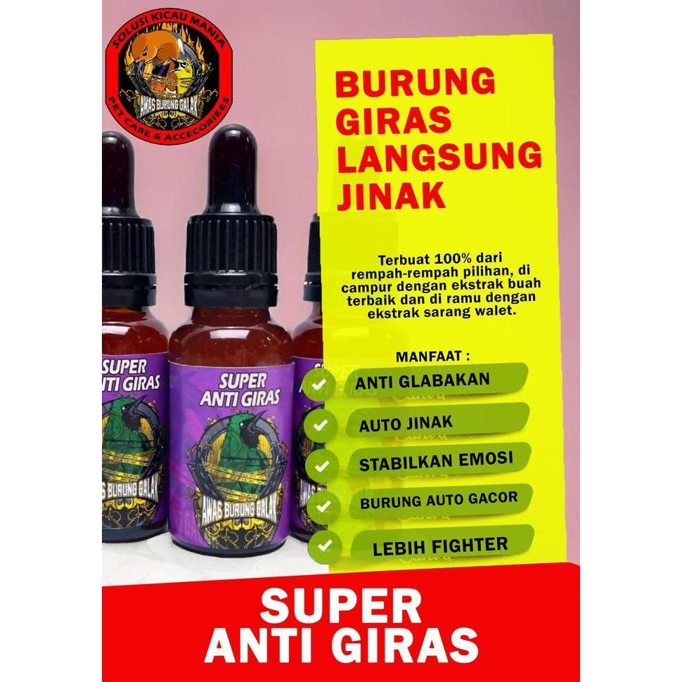 VITAMIN PENJINAK SEMUA BURUNG SUPER ANTI GIRAS BURUNG LANGSUNG JINAK