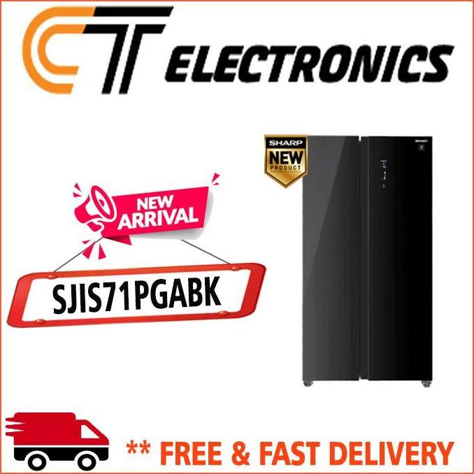 Kulkas Sharp SJ-IS71PGA-BK Side by Side Inverter
