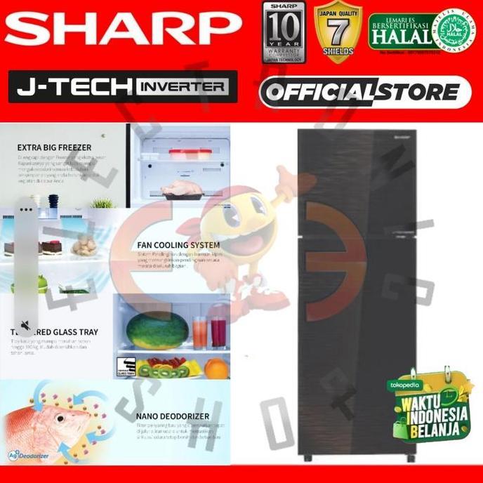 Sharp Sj 246 Xi Mk Kulkas 2 Pintu Inverter J Tech - Sj246Xi