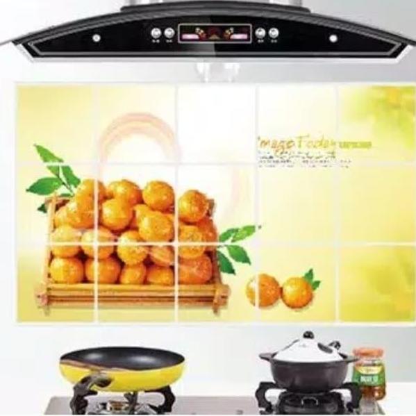 wallpaper dinding / stiker dinding dapur / stiker anti minyak dapur