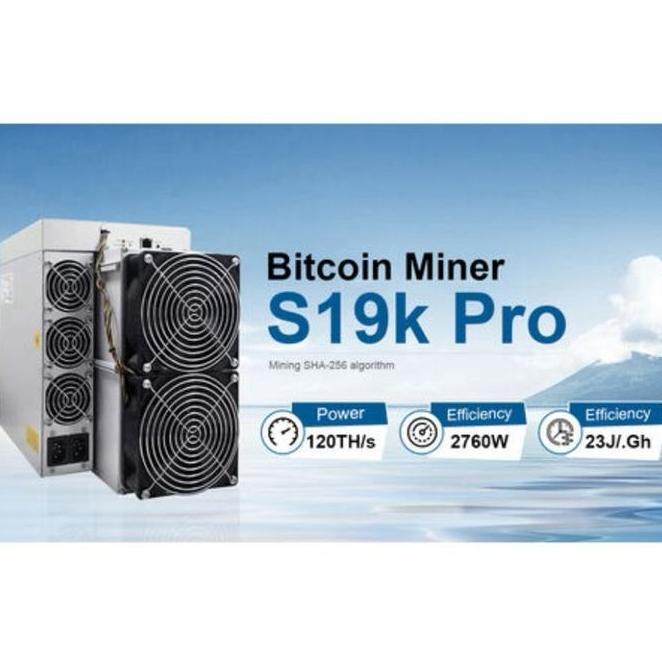 Bitmain Antminer S19K Pro+ 120 Th Btc Miner