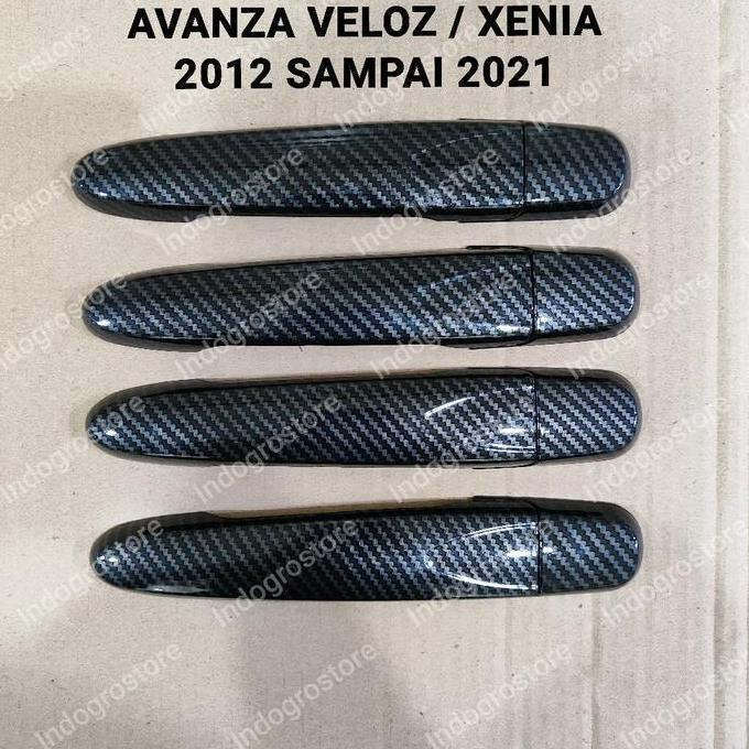 Cover Handle Pintu Carbon Mobil All New Avanza Veloz Xenia 2012 2013 2014 2015 2016 2017 2018 2019 2