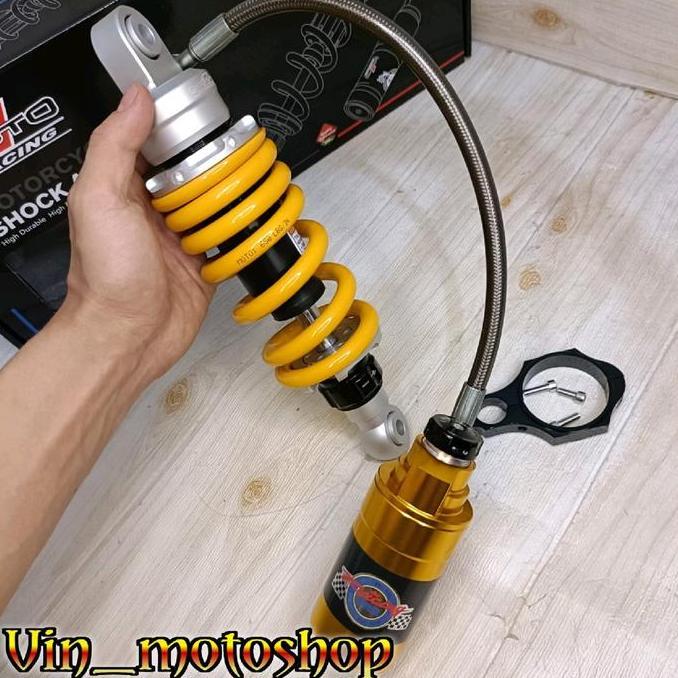 Monoshock Tabung Pisah Moto 1 Racing Ninja 150 R & RR Yellow