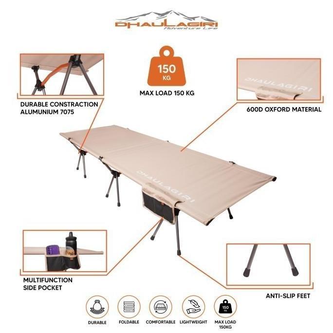 Folding Bed Ultralight Dhaulagiri Camping Outdoor Velbed Kasur Lipat