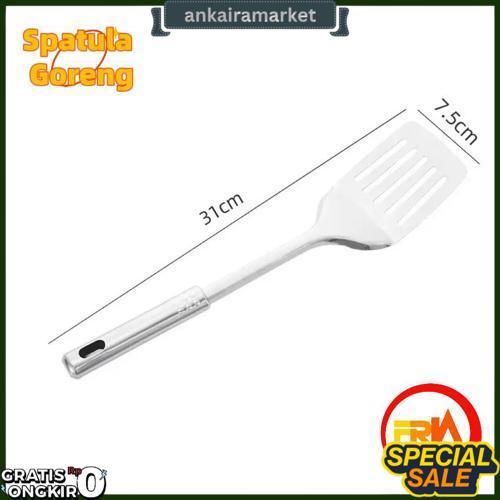 Frn Kitchenware - Spatula Stainless Set 4 In 1 Sodet Sutil Set Isi 4In1 Alat Masak High Quality Pali